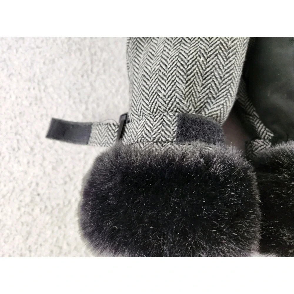 Ozark Trail Ski Mittens Faux Fur Glove Women's L/XL Grippy Thinsulate Insulation